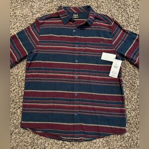 Brand New Hurley Men’s Portland Organic Button-Up Flannel Size XXL MSRP $60
